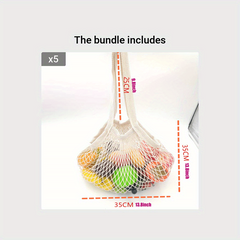 Reusable Fruit String Grocery Shopper Tote Mesh Shoulder Bag