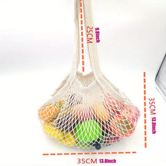 Reusable Fruit String Grocery Shopper Tote Mesh Shoulder Bag
