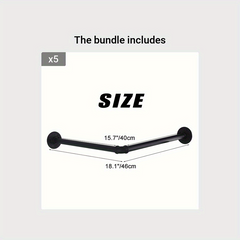 Wall Mounted Industrial Pipe Garment Rack for Clothing Stores