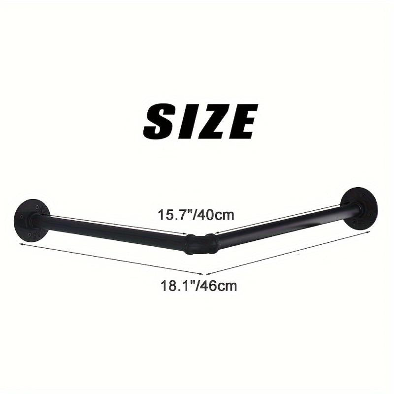 Wall Mounted Industrial Pipe Garment Rack for Clothing Stores