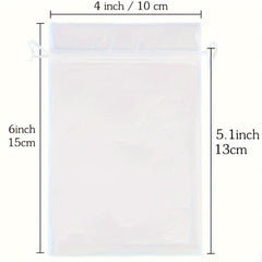100pcs Clear Organza Gift Bags 4x6 Wedding Favors Mesh Gift Pouches