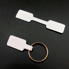 100pcs Jewelry Blank Labels Ring Necklace Display Card Self Sticker Hangtag