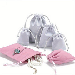 Cloth Bag Jewelry Storage Drawstring Pocket