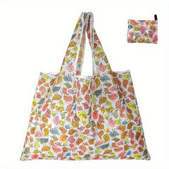 1pc Shopping Bag Oxford Cloth Bag Foldable Gift Bag Portable