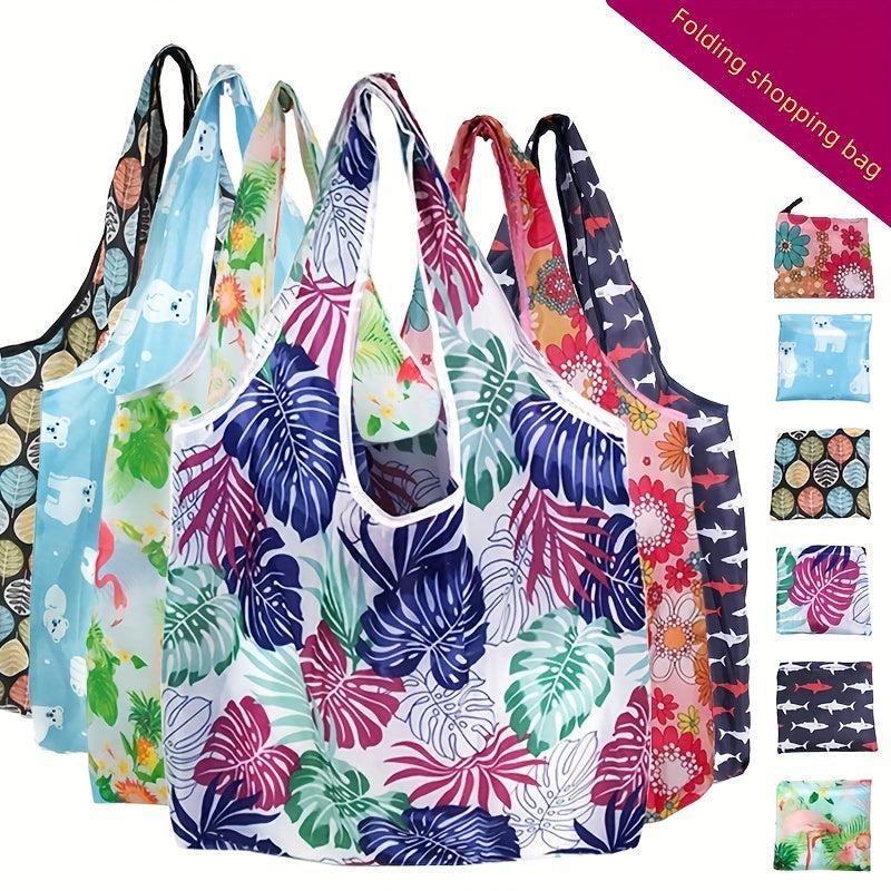 1pc Shopping Bag Oxford Cloth Bag Foldable Gift Bag Portable