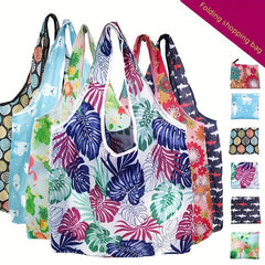 1pc Shopping Bag Oxford Cloth Bag Foldable Gift Bag Portable