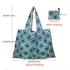 1pc Shopping Bag Oxford Cloth Bag Foldable Gift Bag Portable