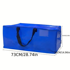 Waterproof Clothes Storage Bag Knitted Shopping Bag Foldable Quilt Storage Bag