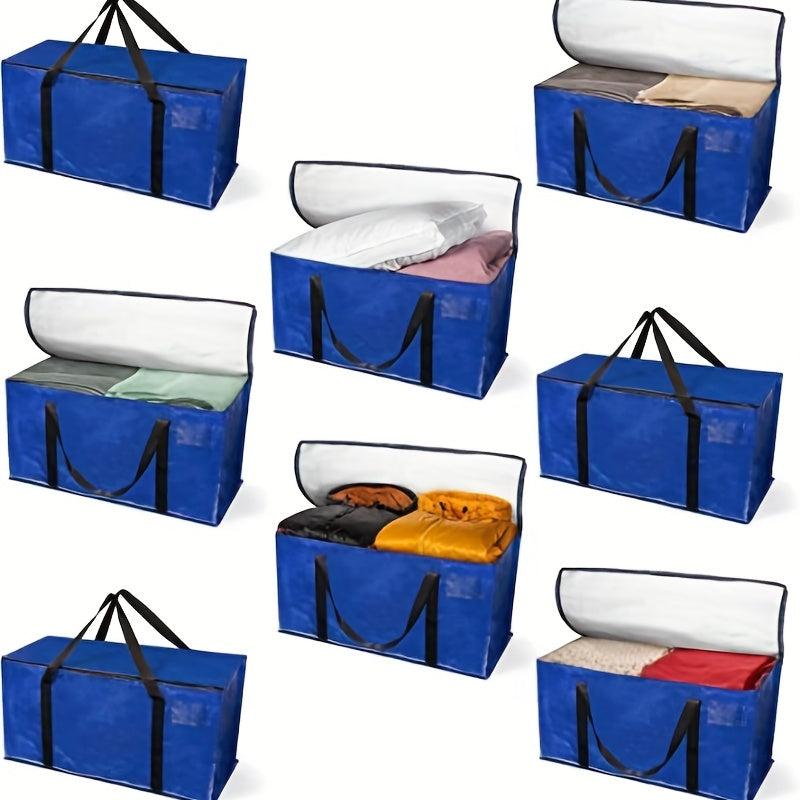 Waterproof Clothes Storage Bag Knitted Shopping Bag Foldable Quilt Storage Bag