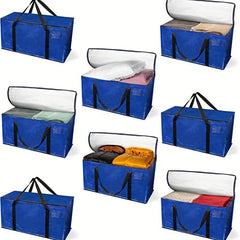 Waterproof Clothes Storage Bag Knitted Shopping Bag Foldable Quilt Storage Bag