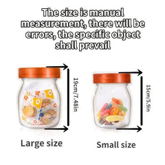 10pcs Mason Bottle Biscuit Snack Sealing Bag for Food Storage