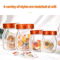 10pcs Mason Bottle Biscuit Snack Sealing Bag for Food Storage