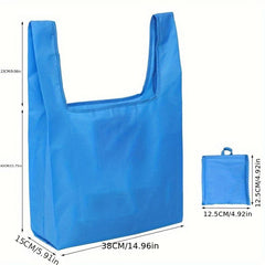 Reusable Folding Supermarket Shopping Bag Waterproof Machine Washable Tote