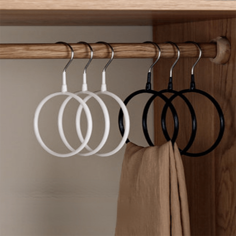 Scarf Ring Hanging Silk Scarf Rack Multifunctional Collection Scarf Rack