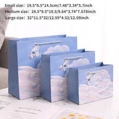 Horizontal Cartoon Astronaut Planet Gift Bag for Kids