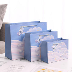Horizontal Cartoon Astronaut Planet Gift Bag for Kids