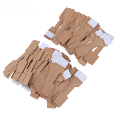 100pcs Blank Tags Necklace Ring Labels Stickers Paper Jewelry Display Card