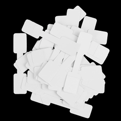 100pcs Blank Tags Necklace Ring Labels Stickers Paper Jewelry Display Card