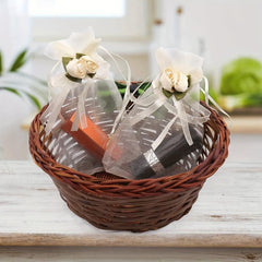 50pcs Organza Yarn Bags Flowers Wedding Gift Bags 10 16x15 24 Cm