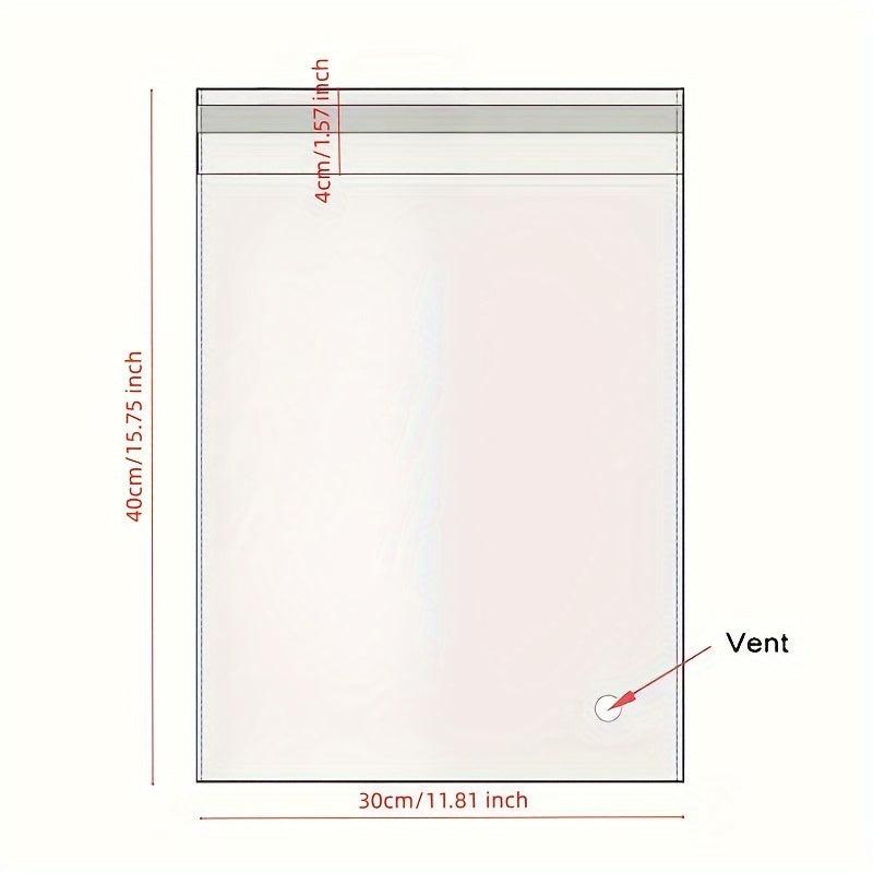 100pcs Large Capacity Self-adhesive Storage Bag