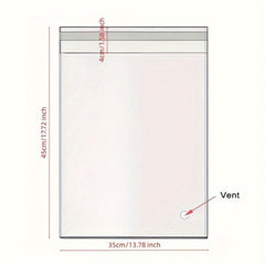 100pcs Large Capacity Self-adhesive Storage Bag