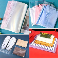100pcs Large Capacity Self-adhesive Storage Bag