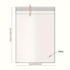 100pcs Large Capacity Self-adhesive Storage Bag