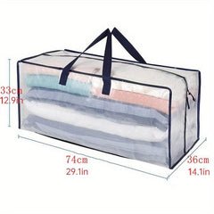 Woven Hand Zipper Bag Waterproof Moving Storage PP Snakeskin Bag