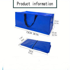 Woven Hand Zipper Bag Waterproof Moving Storage PP Snakeskin Bag