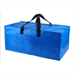 Woven Hand Zipper Bag Waterproof Moving Storage PP Snakeskin Bag