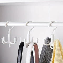 360u00b0 Rotation Wardrobe Hanger Claw Stackable Hook Tie Rack