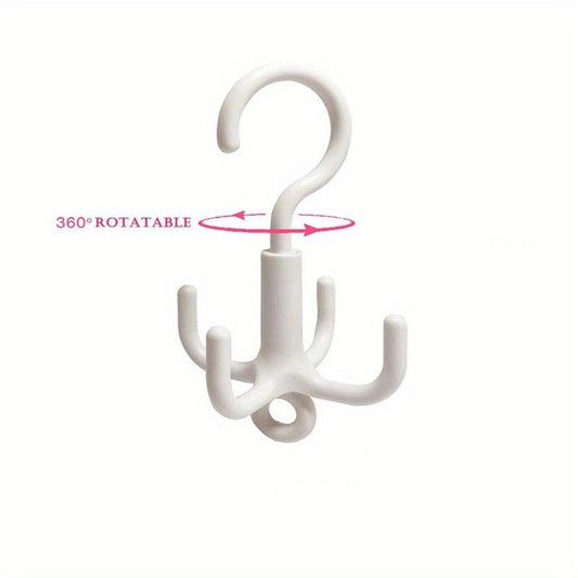 360u00b0 Rotation Wardrobe Hanger Claw Stackable Hook Tie Rack
