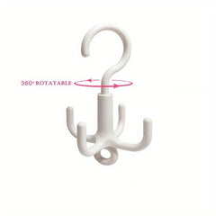 360u00b0 Rotation Wardrobe Hanger Claw Stackable Hook Tie Rack