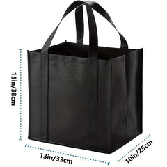 5pcs Reinforced Handle Grocery Bags Heavy Duty Large Shopping Totes