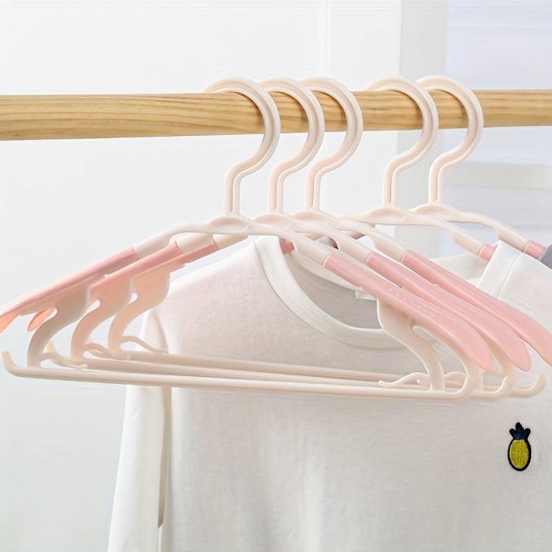 5pcs Plastic Clothes Rack Adult Shoulder Protector Tie Clip Drying Rack