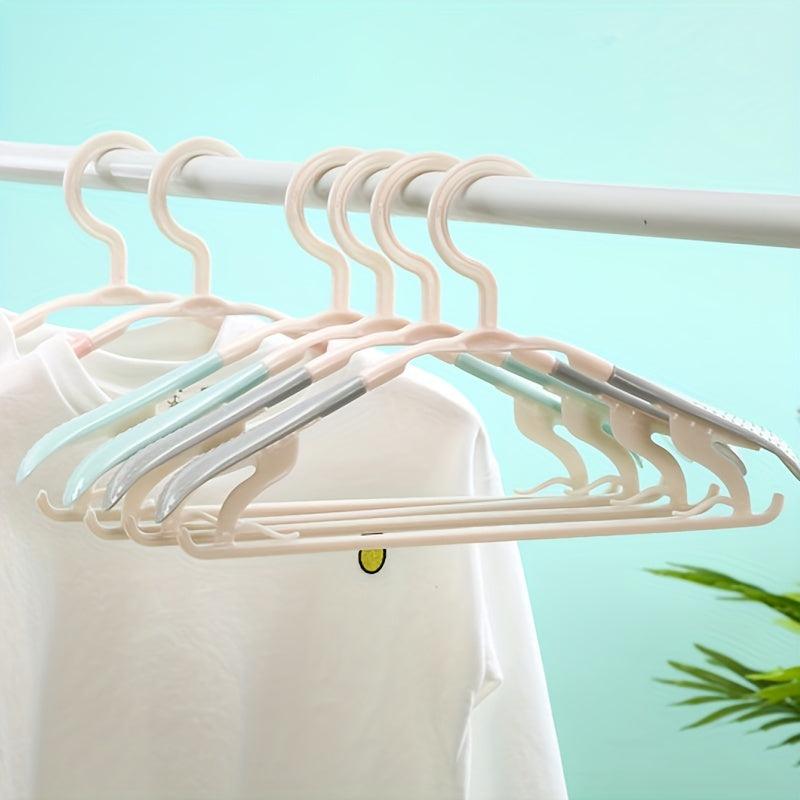 5pcs Plastic Clothes Rack Adult Shoulder Protector Tie Clip Drying Rack
