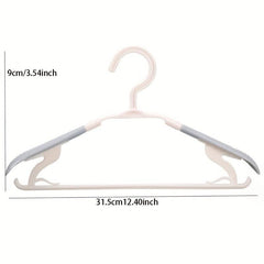5pcs Plastic Clothes Rack Adult Shoulder Protector Tie Clip Drying Rack