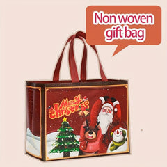 Christmas Non-woven Gift Packaging Bags Set, 6 Colors, 6/12pcs