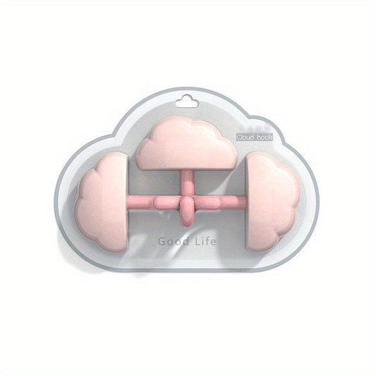 3pcs Cloud Key Holder Wall Adhesive Hanger Organizer
