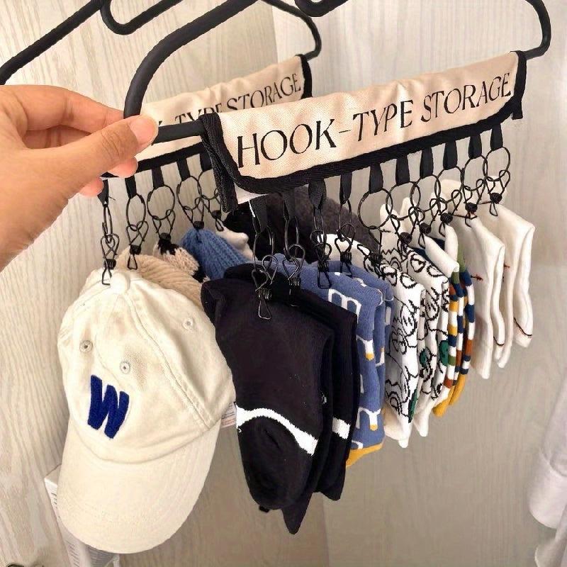 Large Capacity Household Hangers Cap Socks Hook Baby Baseball Cap Clip