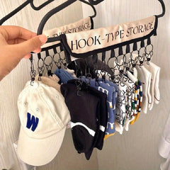 Large Capacity Household Hangers Cap Socks Hook Baby Baseball Cap Clip