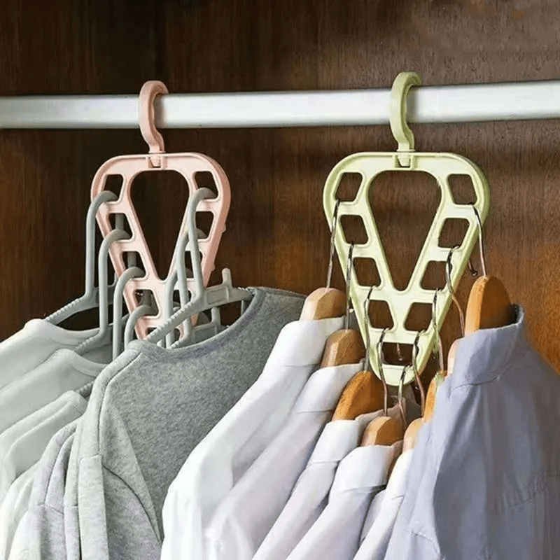 5pcs 9 Hole Magic Clothes Hanger Closet Organizer