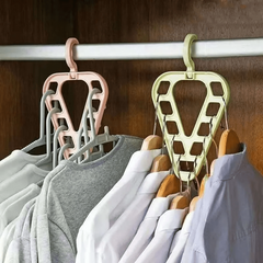 5pcs 9 Hole Magic Clothes Hanger Closet Organizer