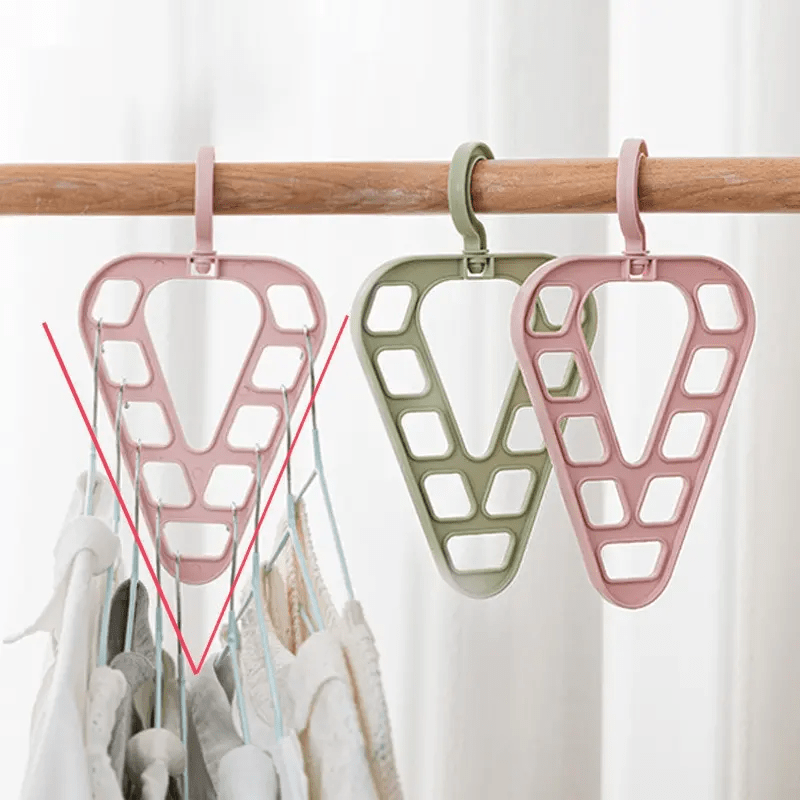 5pcs 9 Hole Magic Clothes Hanger Closet Organizer