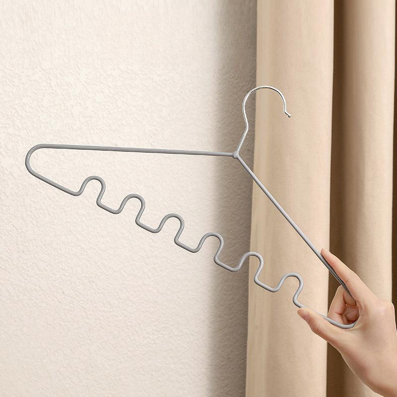 5pcs Wave Shaped Non Slip Hanger for Straps & Underwear