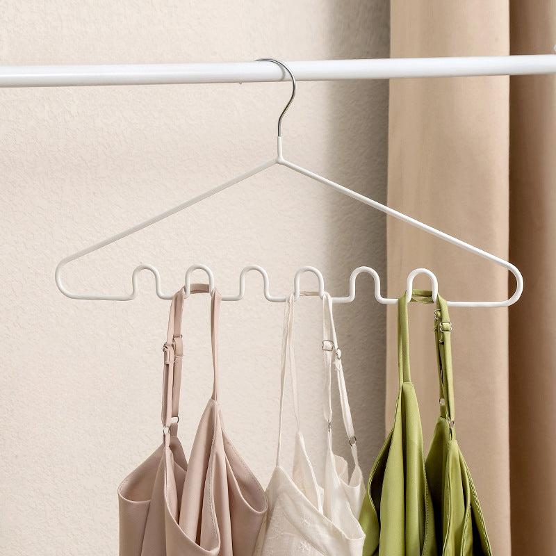 5pcs Wave Shaped Non Slip Hanger for Straps & Underwear