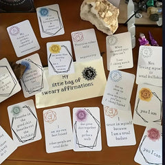 16pcs Funny Affirmation Card Gift Self Improvement Oath Card