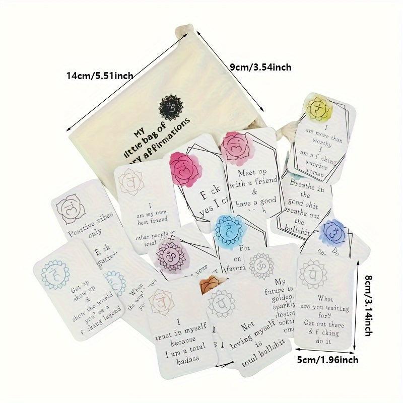 16pcs Funny Affirmation Card Gift Self Improvement Oath Card