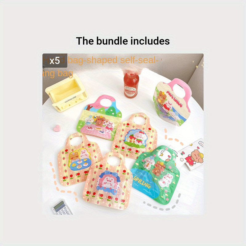 6pcs Cartoon Jewelry Storage Bag for Kids