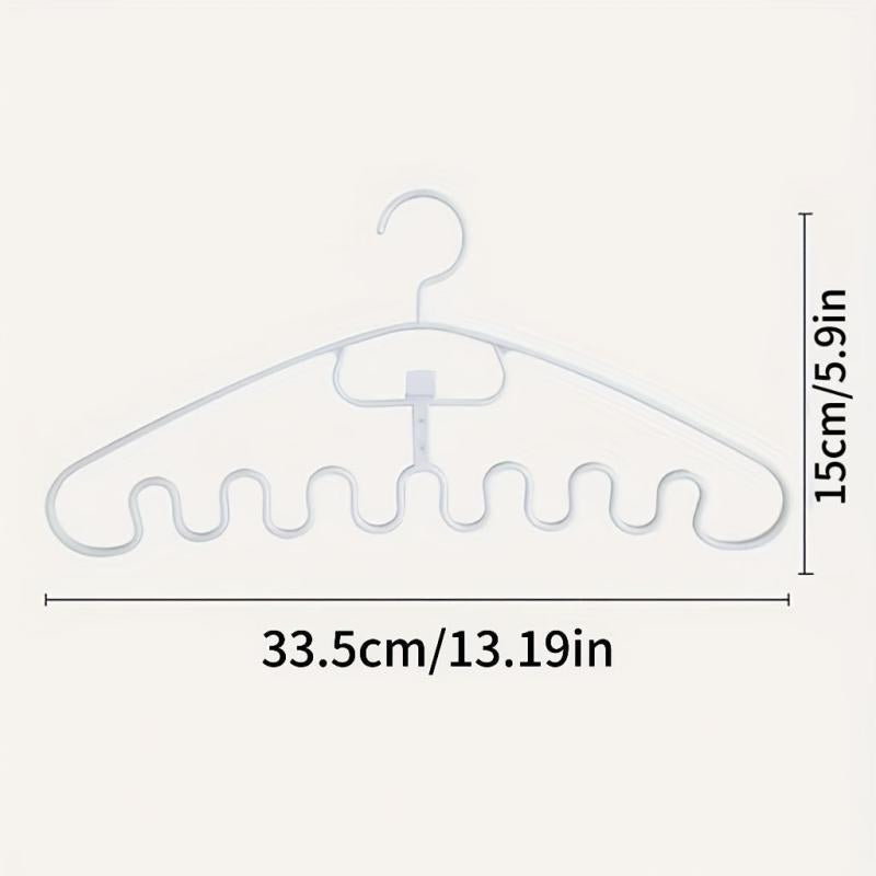 Large Wavy Clothes Hangers Non-slip Plastic Multifunctional Household Hangers
